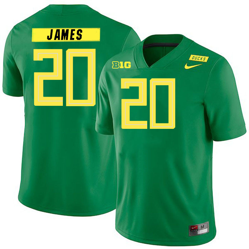 Jordan James Oregon Jersey,Oregon Ducks Football Uniforms Youth-Alternate Green